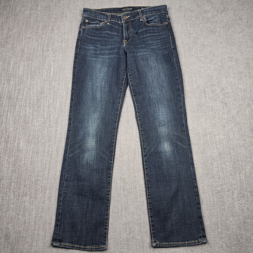 Lucky Brand Sweet Straight Ankle Jeans Womens Size 6 28 Dark Wash Denim Stretch